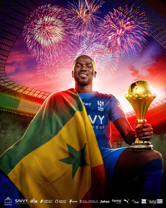 Congratulations to our Senegalese Lion, Kalidou Koulibaly, on winning the Africa Cup of Nations title with his national team 🏆🇸🇳