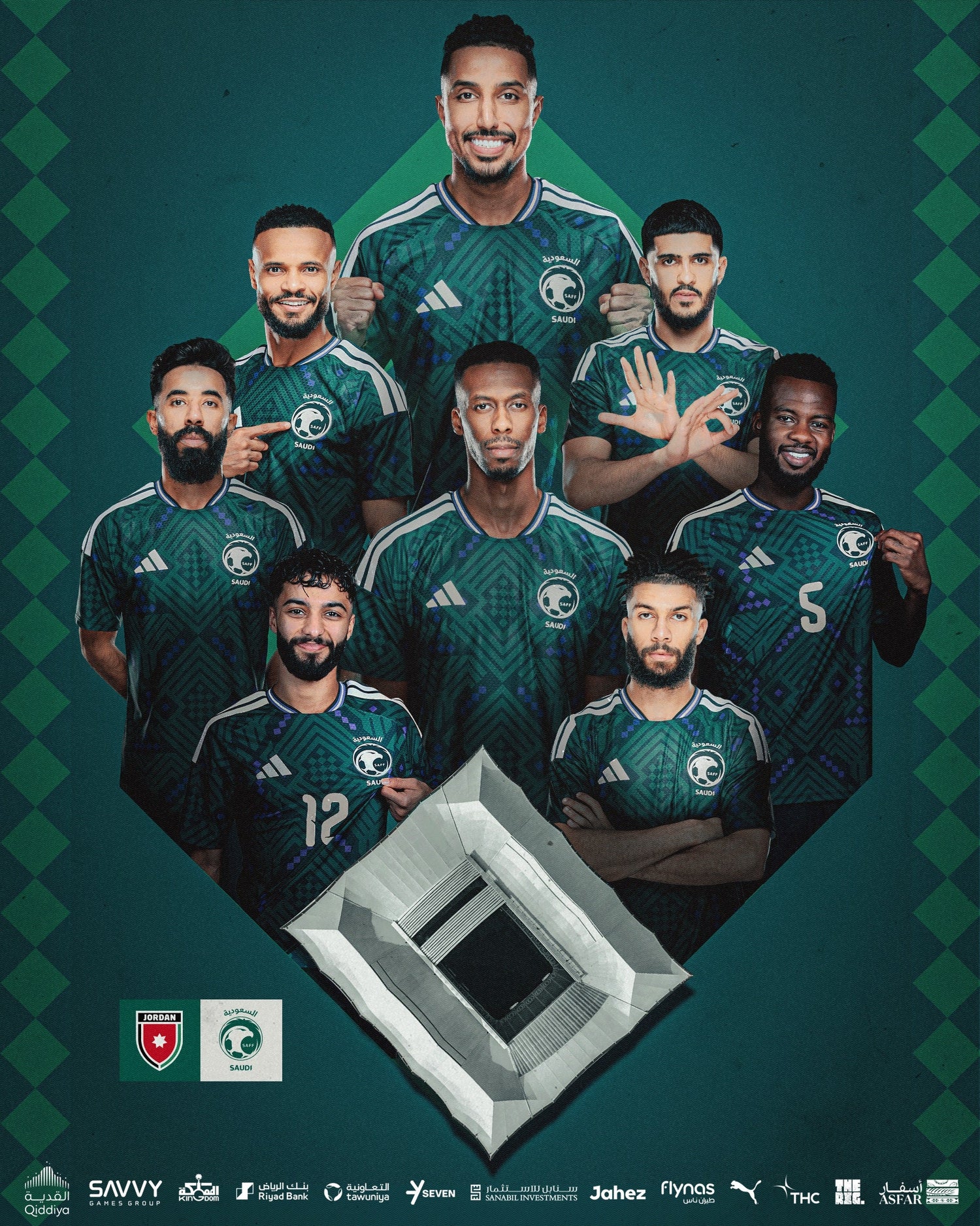 All the best to our Green Falcons in the semifinal 💚