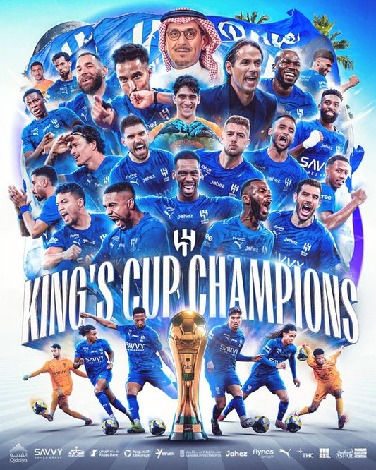 AL-HILAL CROWNED KING’S CUP  CHAMPIONS FOR THE 10TH TIME IN OUR HISTORY 🏆💙