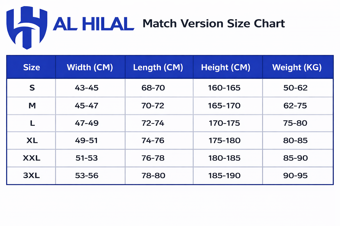 Official Al-Hilal 2025/2026 Home Jersey